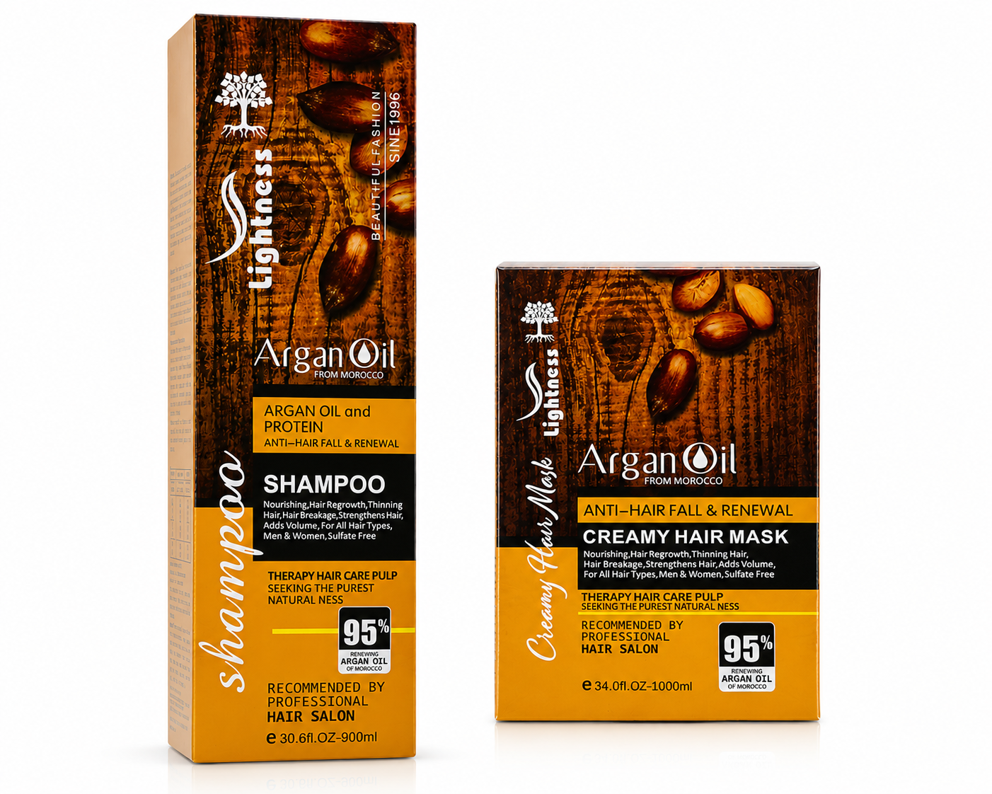 شامپو روغن آرگان مخصوص موهای رنگ شده و آسیب دیده (حجم 900ml) - کمپانی فورهیر
