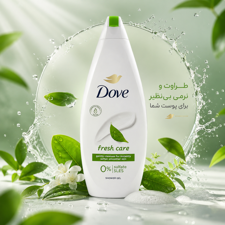 شامپو بدن داو مدل Fresh Care - میلی لیتر 450